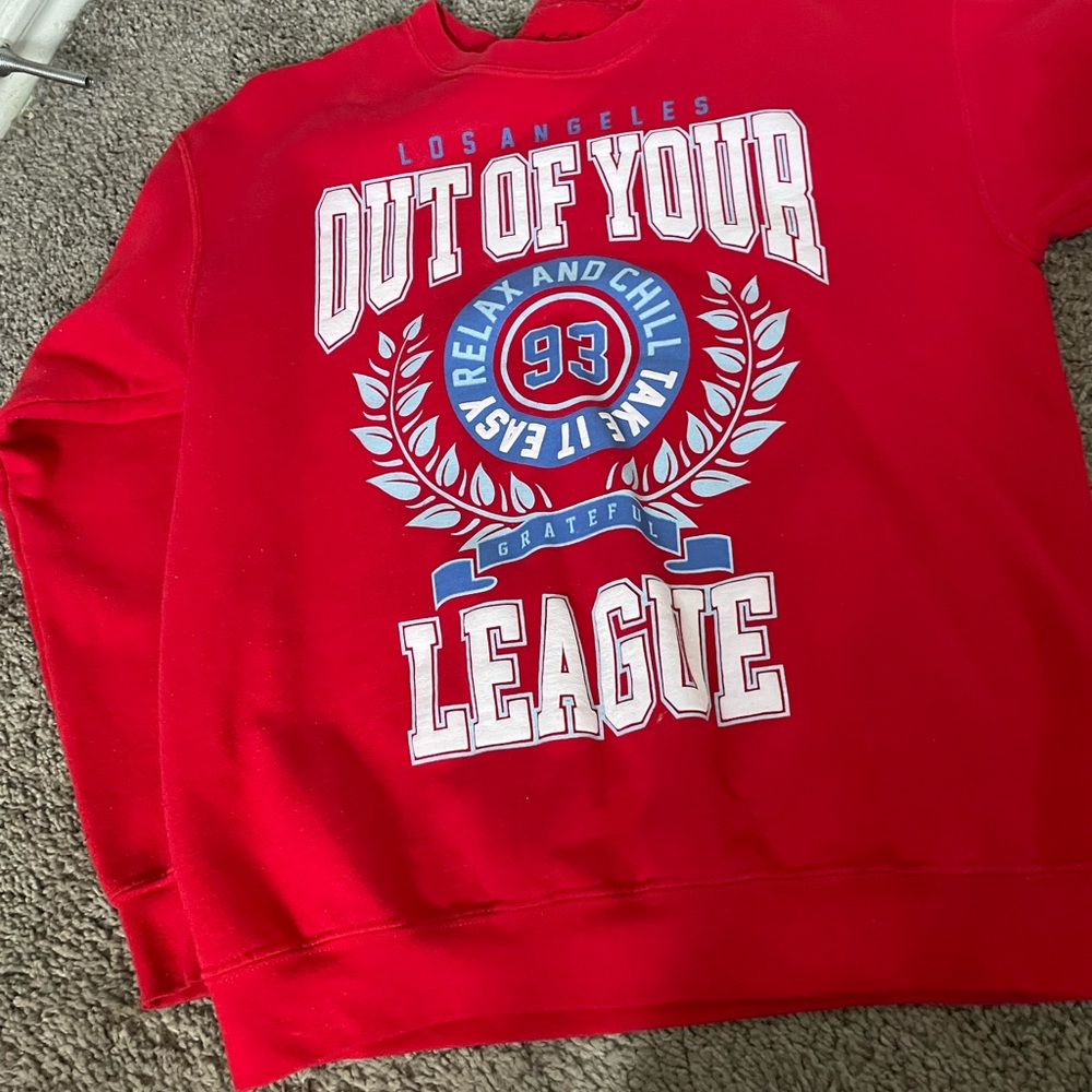 Red Graphic Men's Sweater